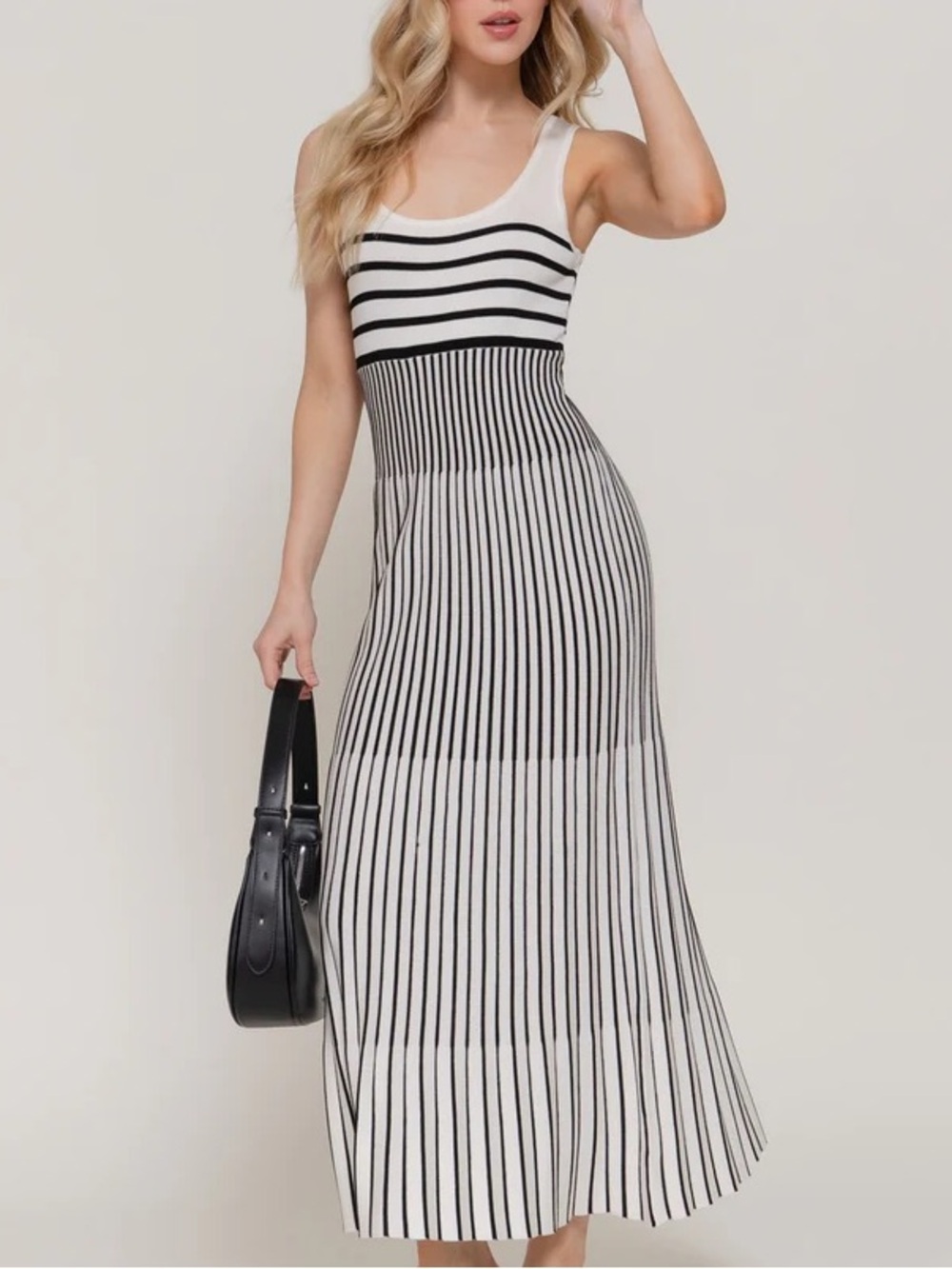 Target Knit Striped Maxi Dress